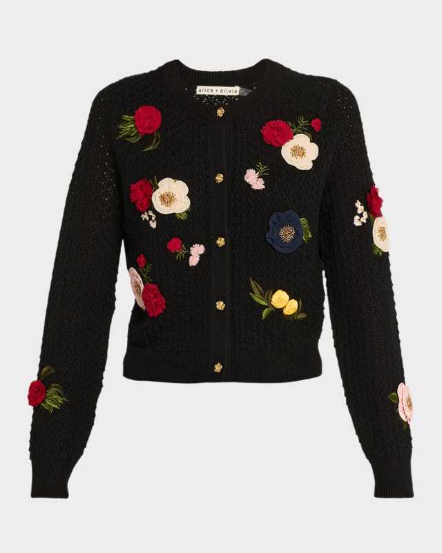 Dollie Floral Crewneck Cardigan